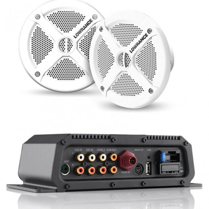 Морской аудиосервер LOWRANCE SonicHub®2+ Lowrance Speakers (Pair) 000-12301-001 Морской аудиосервер LOWRANCE SonicHub®2+ Lowrance Speakers (Pair) 000-12301-001